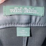 Wild Fable Women's Black Faux Leather High Waisted Straight Leg Pants size 14 Photo 2