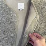 Joie  Minimal Snap Front Cozy Collarless Teddy Sherpa Sweater Jacket - Sz S 💛🎀 Photo 10