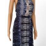 My Story EUC  PARIS Snake Print Chiffon Midi Dress. MSRP $168 Photo 1