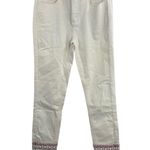 Desigual  White Denim Boho Embroidered Exotic Jeans EU 34‎ / US 0 New Photo 0