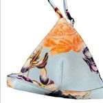 Triangl Light Blue Orange Purple Multicolor Lightly Padded Bikini Top Size Small Photo 1