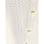 Viola White Knit Sleeveless Deep Scoop Neck Top Button Front Sz M Size M Photo 2