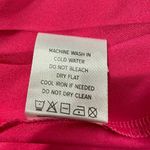 Rahi Cierra Dress Women's Medium Fuchsia Pink Satin Midi Cutout Balloon Sleeve Photo 8