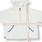 Wild Fable  Faux Sherpa Half Zip Pullover Hoodie Anorak Jacket Cream Small Photo 11