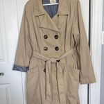Old Navy Women's Tan Mid-Weight Trench Coat with Belt XL Photo 0