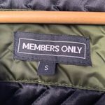 Members Only  Faux Fur Trim Hooded‎ Crop Puffer Jacket in Green Size Small Photo 1