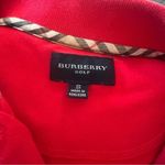 Burberry  Golf Polo Shirt Top Long Sleeve Red Small Photo 4