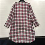 Disney VTG 101 Dalmatians Red Plaid Flannel Nightgown Long Sleeve OS 100% Cotton Photo 8
