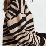 ANINE BING  Cheyenne Zebra Print 100% Cashmere Sweater Pullover Size XS Photo 1