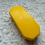 Swavorski Swarovski Hard Shell Clam Sunglasses Case Yellow Swan Felt Lined Protective Photo 5