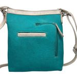 COWGIRL TRENDY teal leather crossbody bag Photo 2