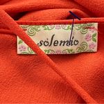 Solemio Mini Dress Strappy Open Back Orange L Photo 3