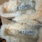 Birkenstock  Teddy Eggshell Boston Big Buckle Flex Platform Slides Photo 5