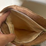 Crossbody Woven Purse Bag 2 Openings with zipper One Size summer beach Brown Photo 2