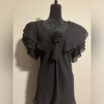 EUC Vintage AFTERDARK Tiered Rose Dress size 11 Photo 1