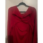 J.Crew  Women's‎ Merino Wool Red Twist Back Sweater Dress Knee Length XL Photo 9