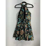 Womans Vava Voom M Black Multicolor Embroidered Floral Fit N Flare Mini Dress Size M Photo 1