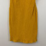 Forever 21 Mustard Yellow Ribbed Short Sleeve Drawstring Hoodie Bodycon Dress Photo 9