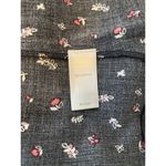 J Jill Black Floral Tie Waist Wide Leg Short Sleeve Casual Flowy Jumpsuit Sz L Size L Photo 13