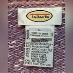 Talbots Vintage Snowman Mohair Sweater L | Holiday Ombre Confetti Knit Appliqué Photo 8