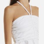 Veronica Beard  Arienne Ruched Stretch Cotton Halter Top Size 4 Photo 1