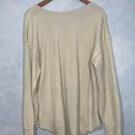 Wonderly Beige “Long John” Look Split Neck Long Sleeve Pullover Top L Photo 6