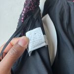 Rene Ruiz Gown Burgundy‎ Off the Shoulder Sequin Cocktail Formal Maxi Dress Sz 4 Pink Photo 10