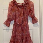 MISA Los Angeles ✨SALE Washed Rose Pink Danae Floral Blouson Mini Dress Sz XS Photo 0