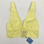 Free People Teegan Lace Bralette in Daybreak Dandelion Yellow Size XS NWT Photo 3