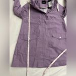 Boohoo NWT Hooded contrast Trim Mac Lilac windbreaker size 4 Photo 5