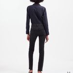 Madewell NWT Tall Mid-Rise Stovepipe Jeans in Armand Wash: Raw-Hem Edition Sz 29 Photo 2