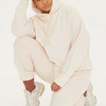 Girlfriend Collective  Hoodie Sweatshirt Light‎ Pink Size Small Photo 0