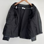 Vintage Leather Jacket Womens Large Embroidery Boho Chic Artsy Festival Vampire Black Photo 5