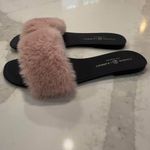 Chinese Laundry NWT Pink Midnight Faux Fur Slide Sandal Women's 8 Coquette Cute Photo 6
