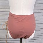 Icon Swim Bikini Bottoms with Rope Side Lacing Dusty Rose/Light Pumpkin-Large Photo 2