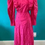 ZARA New with tags  Pink Eyelet Embroidered maxi Dress in size small Photo 0