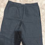 Real Clothes Black 100% Irish Linen Pants Women's 14 Classic Nature Minimalist Black Photo 1