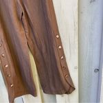 Escapada Escada Egyptian Linen Brown Wide-Leg Palazzo Pants US 6 Photo 5