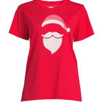 Holiday Time NWT - Christmas Santa T-Shirt. Photo 0