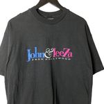 Urban Outfitters Vintage 90s John & Leeza TV Show Tee Black L USA Unisex Fit Photo 1