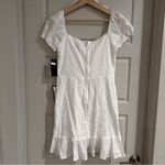City Studio White Mini‎ Eyelit Dress Size small Photo 1