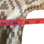 Debut  Brown Cream Southwestern Western Print Lightweight Open Cardigan Large Photo 6