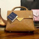 Adrienne Vittadini 💙💖 NWT Dark Taupe Patent Leather Bag Photo 0