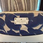 Kate Spade Wellesley Leaves Hanna Hyacinth Blue & White fabric crossbody Photo 0