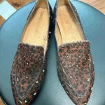 Madewell  The Frances Skimmer in Painted Leopard Calf Hair Size 8 Photo 0