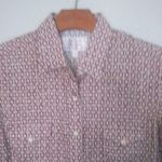 Panhandle S Western Pearl Snap Cowgirl Fitted Cotton Shirt in Pink Pattern Red Photo 7