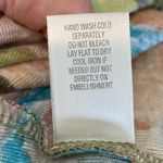 cj banks Beaded Blue Green Peach Print Top Blouse 1X Photo 4