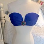 Bikini Swimsuit Top Royal Blue Fits Womens M Size M Photo 2