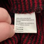 Leslie Fay Vintage 90s Y2K  Boucle Jacket Fringe Trim Zip Front Red Black M Photo 3