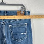 BKE Denim Harper Jeans Womens Size 32 Cropped Blue Denim Embroidered Pockets Photo 6